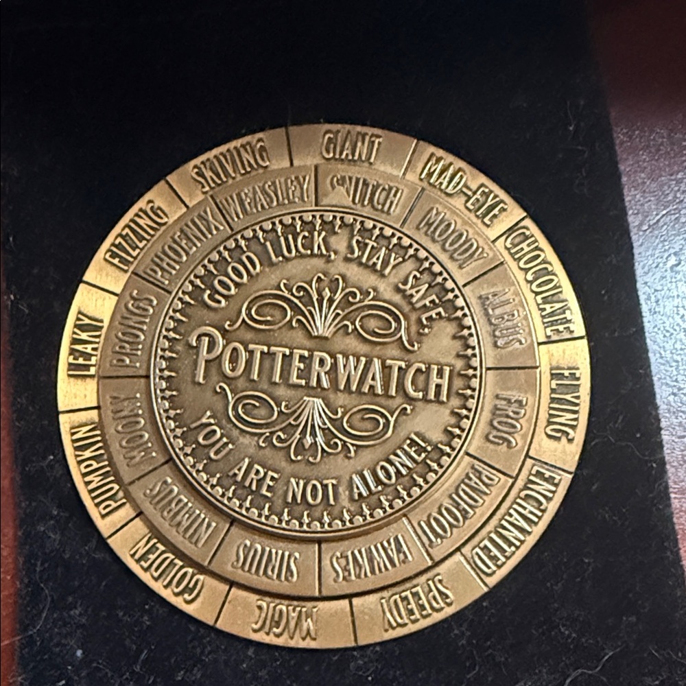 Potterwatch Brass Tone Collector Token - Gold